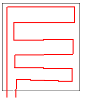 Fil résistif en serpentin