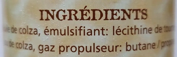 étiquette composition bombe graisse