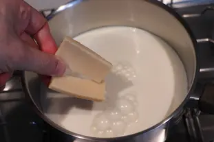 croutes de parmesan dans un futur gratin