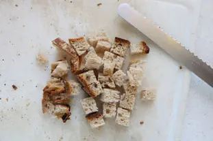 découpe croutons
