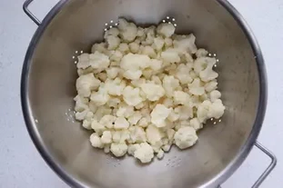 chou-fleur égoutté