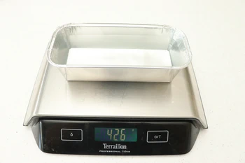 mesure de volume à la balance