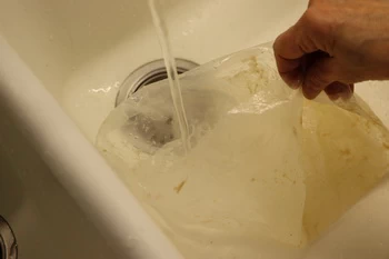 lavage poche étape 1