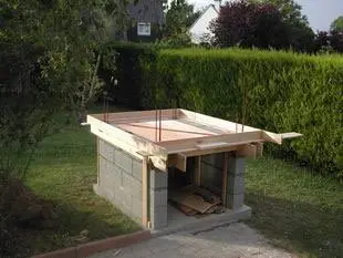 Four à pain : Coffrage du tablier