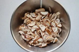 Duxelles de champignons : Étape 1