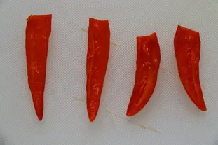 Huile pimentée : Étape 3