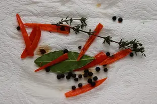 Huile pimentée : Étape 6