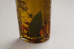 Huile pimentée : Étape 8