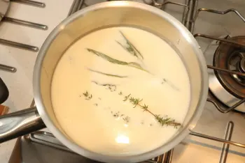 Lait de parmesan : Étape 3