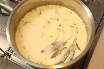 Lait de parmesan : Étape 4