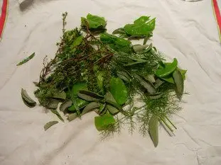 Salade d'herbe : Étape 2