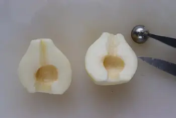 Poires pochées : Étape 3