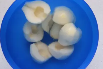 Poires pochées : Étape 4