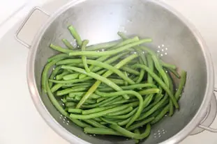 Purée de haricots verts : Étape 1