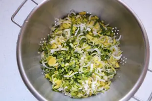 Fondue de poireaux : Étape 1