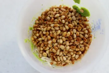 Pesto menthe et petits pois : Étape 7