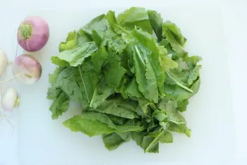 Pesto de feuilles de navets : Étape 2