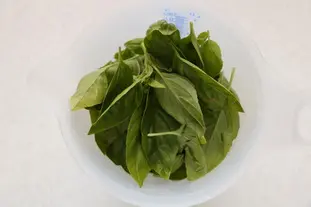 Sauce pesto : Étape 2