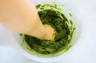 Sauce pesto : Étape 4