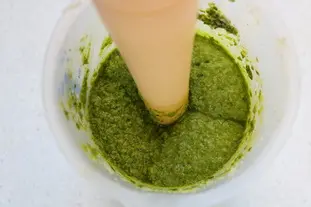 Sauce pesto : Étape 6