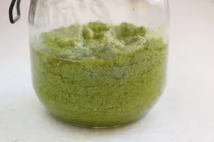 Sauce pesto : Étape 8