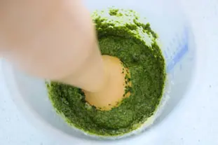 Pesto coriandre-cajou : Étape 4
