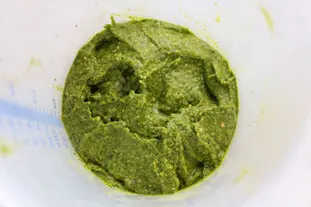 Pesto coriandre-cajou : Étape 5