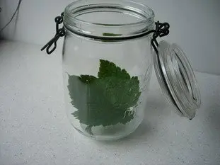 Crème de cassis : Étape 1