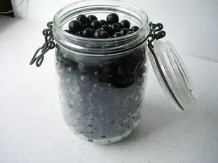 Crème de cassis : Étape 2