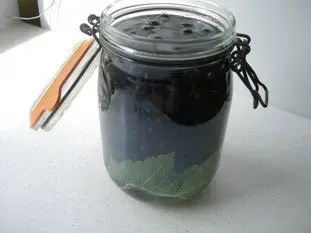 Crème de cassis : Étape 3