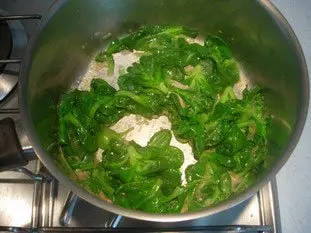 Saumon grillé à la crème de mâche : Étape 5