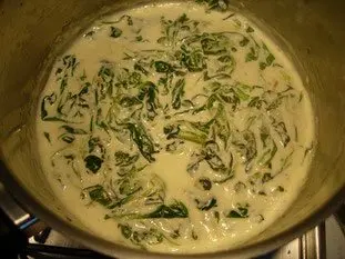 Saumon grillé à la crème de mâche : Étape 6