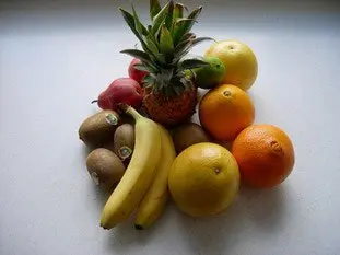 Salade de fruits : Étape 1