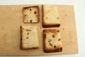 Brioche perdue clémentines-marrons : Étape 2