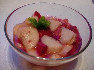 Salade de pêches à la menthe : Étape 8