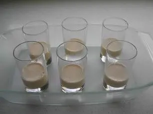 Verre façon Belle hélène : Étape 1