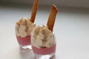 Verrine cassis et marrons