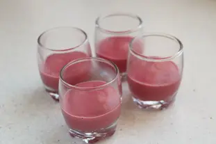 Verrine cassis et marrons : Étape 3
