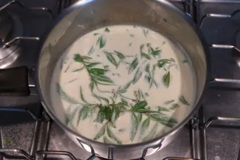 Crème chocolat-verveine : Étape 1