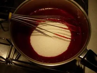 Panna cotta au cassis et croustillant de crumble : Étape 2