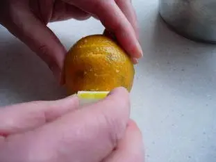 Petites verrines à la vanille, clémentine et marron : Étape 2