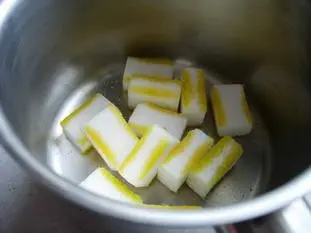 Petites verrines à la vanille, clémentine et marron : Étape 3