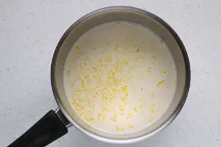 Crémeux citron au cassis : Étape 1