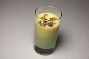 Panna cotta pistache-vanille
