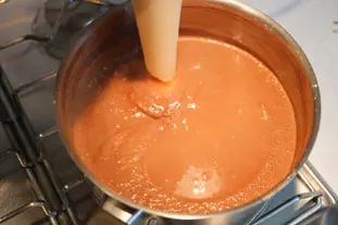 Flan parisien au chocolat : Étape 2