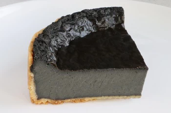 Flan au sésame noir