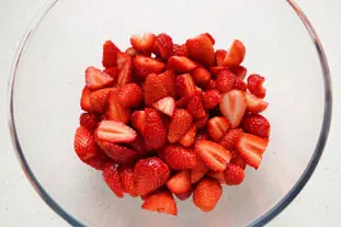 Fraises à la réduction de vin rouge thym et citron : Étape 6