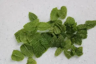 Melon-menthe : Étape 1