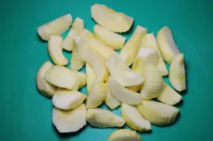 Pommes flambées Normandes : Étape 1