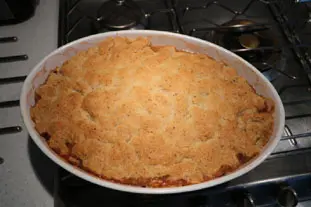 Crumble d'automne pommes et prunes : Étape 13